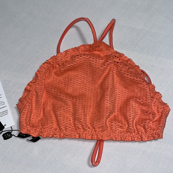 VIX Paula Hermanny Scales Halter Piping Top M - Picture 3 of 11